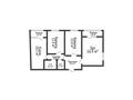 3-бөлмелі пәтер · 81.6 м² · 6/9 қабат, Береке 51, бағасы: 42.5 млн ₸ в Костанае — фото 2