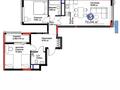 3-комнатная квартира · 72.4 м² · 16/17 этаж, Бухар Жырау 33 за 52 млн ₸ в Астане, Есильский р-н