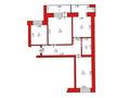 3-бөлмелі пәтер · 68.8 м² · 7/9 қабат, Курмангазы — Школьник, бағасы: 18.5 млн ₸ в Уральске — фото 2