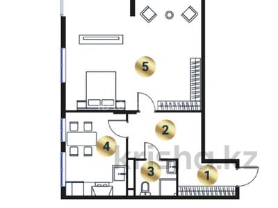 3-комнатная квартира · 75.9 м² · 3/9 этаж, мкр Кайрат, Сыбызгы 100 за 33 млн ₸ в Алматы, Турксибский р-н