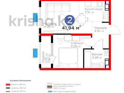 Продажа квартир в Шымкенте: 2-комнатная квартира · 41.94 м² · 5/12 этаж, Байдибек би 115/10 за ~ 24 млн 〒 2-комнатная квартира · 41.94 м² · 5/12 этаж, Байдибек би 115/10 за ~ 24 млн 〒 в Шымкенте, Абайский р-н