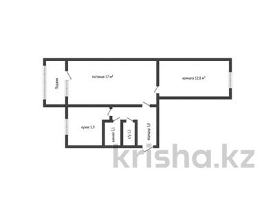2-комнатная квартира · 43.5 м² · 3/5 этаж, карбышева за 16.5 млн ₸ в Костанае