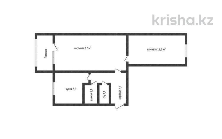 2-комнатная квартира · 43.5 м² · 3/5 этаж, карбышева за 16.5 млн ₸ в Костанае — фото 8