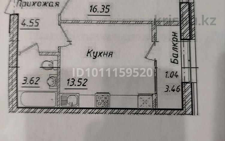 1-бөлмелі пәтер · 42.07 м² · 4/5 қабат, мкр Уркер 104, бағасы: 15.5 млн ₸ в Астане, Нура р-н — фото 2