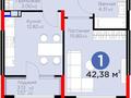 1-бөлмелі пәтер · 43 м² · 5/12 қабат, Ботакоз — ГОРЯЧАЯ ЦЕНА в ЖК Arena City Life! Блок А | Бизнес-класс, бағасы: ~ 30 млн ₸ в Алматы, Алатауский р-н — фото 11