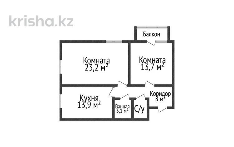2-бөлмелі пәтер · 64.4 м² · 5/6 қабат, назарбаева 223, бағасы: 29 млн ₸ в Костанае — фото 12