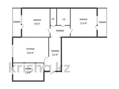 3-бөлмелі пәтер · 63.5 м² · 5/9 қабат, Карбышева 40, бағасы: 33.6 млн ₸ в Усть-Каменогорске