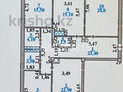 4-комнатная квартира · 140 м² · 8/12 этаж, мкр Нурсат, Байтерекова 100/4 за 110 млн ₸ в Шымкенте, Каратауский р-н