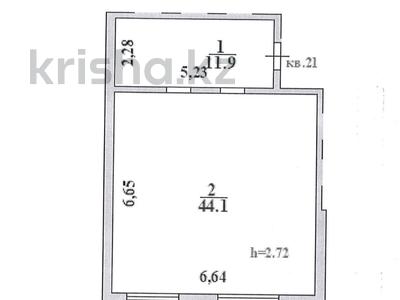 2-бөлмелі пәтер · 56 м² · 6/10 қабат, Алтын орда 272, бағасы: 27.4 млн ₸ в Алматы, Наурызбайский р-н