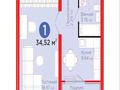 1-комнатная квартира · 34.52 м² · 12/12 этаж, Улы Дала 14 за 28 млн ₸ в Астане, Нура р-н — фото 2