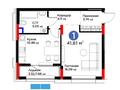 2-комнатная квартира · 41.61 м², мкр Нурсая, Абулхайр-хана 69/1 за ~ 37.6 млн ₸ в Атырау — фото 3