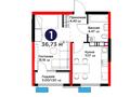 1-бөлмелі пәтер · 37 м², Туркия, бағасы: 21.2 млн ₸ в Шымкенте, Абайский р-н — фото 2