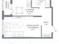 1-комнатная квартира · 36.29 м² · 8/12 этаж, Пересечение ул. Калдаякова и ул. Жургенова за ~ 20.7 млн ₸ в Астане — фото 3