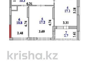 2-комнатная квартира · 68.5 м² · 14/21 этаж, Мангилик Ел 62 за 48 млн ₸ в Астане, Есильский р-н