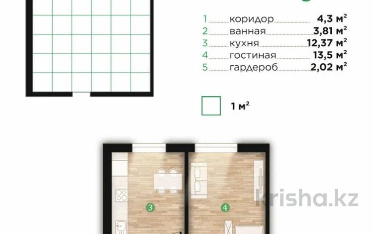 1-бөлмелі пәтер · 36 м² · 6/7 қабат, Ильяса Есенберлина 80, бағасы: 16.2 млн ₸ в Усть-Каменогорске — фото 2