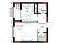 1-бөлмелі пәтер · 42.32 м², пересечение пр. Мәңгілік Ел и ул. Хусейн бен Талал 9/3, бағасы: ~ 36.4 млн ₸ в Астане, Есильский р-н — фото 3