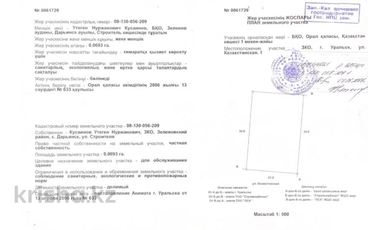 Жер телімі 7 сотық, Карьерный тупик 1/1 — Жаксыгулова, бағасы: 21 млн 〒 в Уральске — фото 2