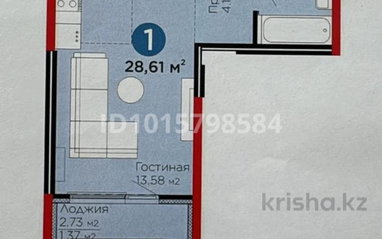 1-бөлмелі пәтер · 28 м² · 5/6 қабат, Бауыржана Момышулы, бағасы: 22 млн ₸ в Алматы, Алатауский р-н — фото 2