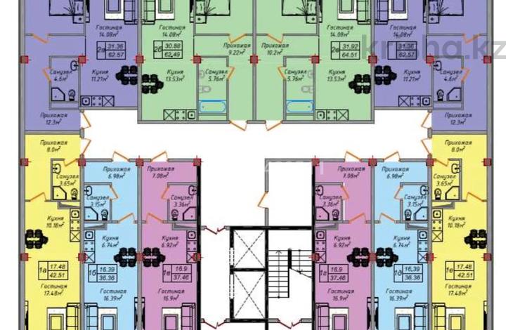 1-комнатная квартира · 36.36 м² · 4/9 этаж, Улица Майкы Би, 2/1 — Алатауская трасса рядом с Апорт за 12 млн 〒 в Алматы — фото 2
