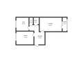 2-бөлмелі пәтер · 65.7 м² · 1/5 қабат, мкр Юбилейный 26, бағасы: 29 млн ₸ в Костанае — фото 2