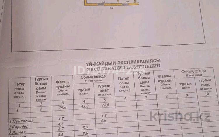Часть дома · 3 комнаты · 79 м² · 12 сот., Амангельды 22/2 — СКО, Кызылжарский район, с.Подгорное за 7.5 млн 〒 в Бишкуле — фото 2