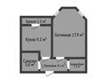 1-бөлмелі пәтер · 38.3 м² · 5/9 қабат, Юбилейный 6, бағасы: 18.5 млн ₸ в Костанае — фото 2
