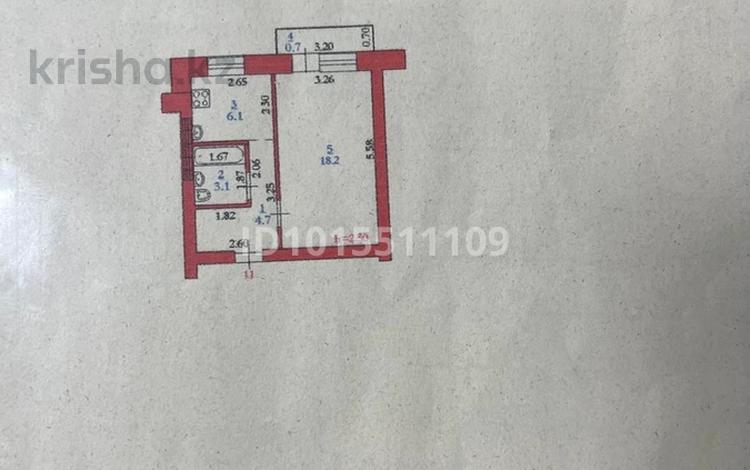 1-бөлмелі пәтер · 33 м² · 4/5 қабат, 2 ш/а., Братьев Жубановых 281, бағасы: 12.5 млн ₸ в Актобе, мкр 8 — фото 2