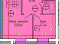 1-бөлмелі пәтер, 46.4 м², 3/5 қабат, Молодежная 21, бағасы: ~ 13 млн 〒 в Семее — фото 3