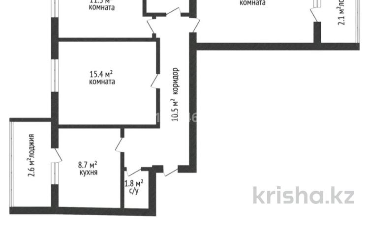 3-комнатная квартира · 70 м² · 9/9 этаж, Курганская 2 за 46 млн ₸ в Костанае — фото 2
