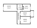 3-бөлмелі пәтер, 67 м², 9/9 қабат, Г. Каирбекова 405/1, бағасы: 23.8 млн 〒 в Костанае — фото 12