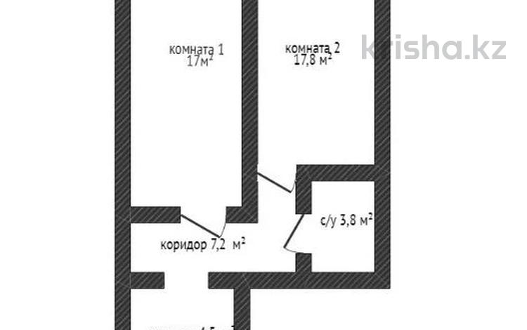 2-бөлмелі пәтер · 51 м² · 3/5 қабат, Габдуллина 9, бағасы: 25 млн ₸ в Кокшетау — фото 2