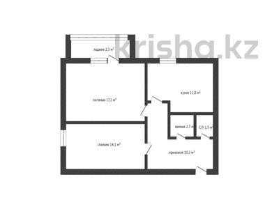 2-комнатная квартира, 58.9 м², 4/5 этаж, Акбидай 11А за 16.5 млн 〒 в Кокшетау