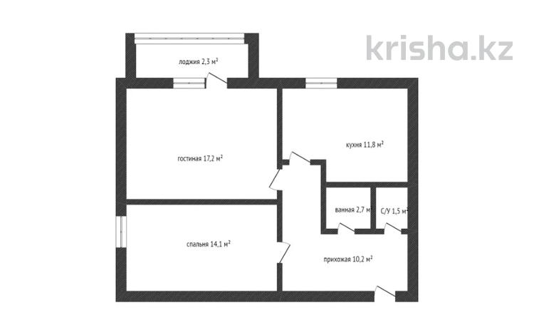 2-комнатная квартира, 58.9 м², 4/5 этаж, Акбидай 11А за 16.5 млн 〒 в Кокшетау — фото 10