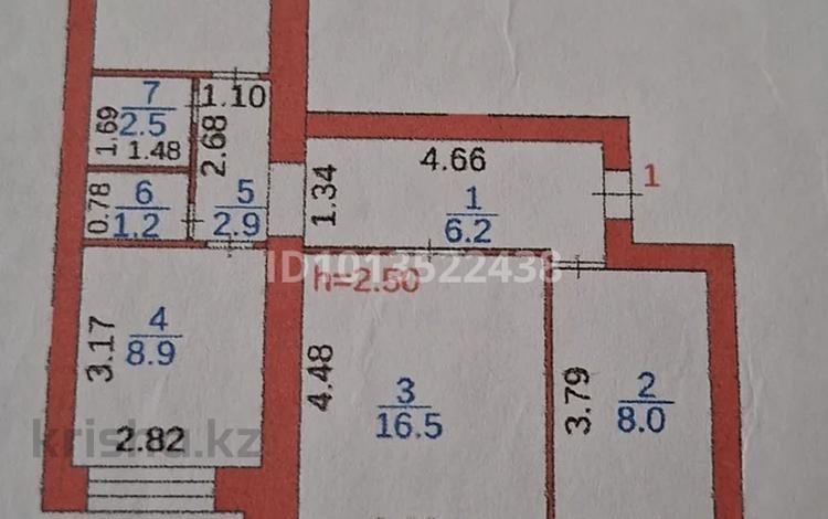 3-комнатная квартира · 62 м² · 1/9 этаж, мкр Юго-Восток, мкр Юго-Восток, 30й микрорайон, Муканова 11 за 25.5 млн ₸ в Караганде, Казыбек би р-н — фото 2