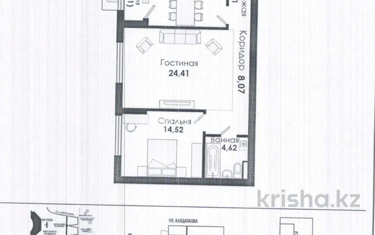 2-бөлмелі пәтер · 69.5 м² · 12/22 қабат, Тауелсиздик 56/2, бағасы: 51 млн ₸ в Астане — фото 18