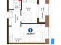 1-комнатная квартира · 34 м² · 2/9 этаж, Хусейн бен Талал 1, 11/1-2 за 21.9 млн ₸ в Астане, Нура р-н — фото 6