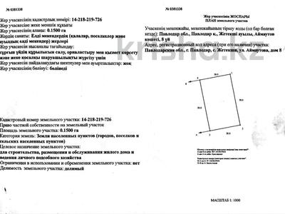 Участок · 15 соток, Аймаутова 8 за 2 млн ₸ в Павлодаре