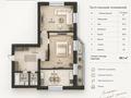 2-комнатная квартира · 80.1 м² · 12/17 этаж, Пушкина 25/1 за 30 млн ₸ в Астане, р-н Байконур — фото 13