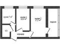 2-бөлмелі пәтер · 43.3 м² · 1/5 қабат, 12-й мкр 61, бағасы: 14.5 млн ₸ в Актау — фото 21