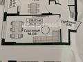 1-бөлмелі пәтер · 42.87 м² · 2/14 қабат, район пересечения ул. Чингиз Айтматова 48, бағасы: 22.5 млн ₸ в Астане, Есильский р-н