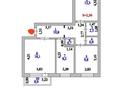 3-комнатная квартира · 63.7 м² · 4/6 этаж, Рыскулбекова 4/3 за 26 млн ₸ в Астане, Алматы р-н — фото 28