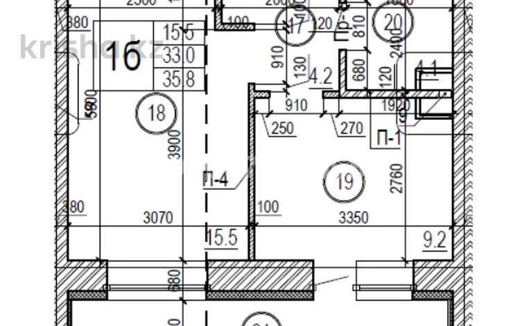 1-комнатная квартира · 35.8 м² · 4/8 этаж, мкр Уркер, Култегин — Жубан Молдагалиева за 20 млн 〒 в Астане, Нура р-н — фото 2