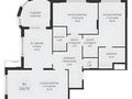 3-комнатная квартира · 126.6 м² · 4/12 этаж, А 32 2Б за ~ 118.6 млн ₸ в Астане, Сарайшык р-н — фото 2