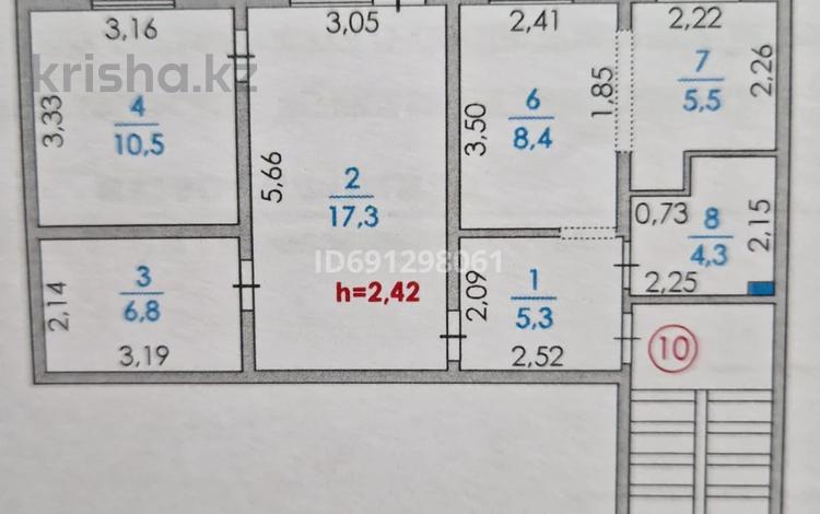 3-бөлмелі пәтер · 59 м² · 3/5 қабат, пгт Балыкши, Кожакаева 25, бағасы: 13.5 млн ₸ в Атырау — фото 2
