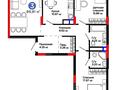 3-комнатная квартира · 89.81 м² · 6/9 этаж, Туран 57д за 52 млн 〒 в Астане, Нура р-н — фото 5