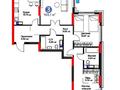 3-бөлмелі пәтер · 105.1 м² · 4 қабат, Турар Рыскулов 9, бағасы: 126 млн ₸ в Астане, Есильский р-н — фото 15