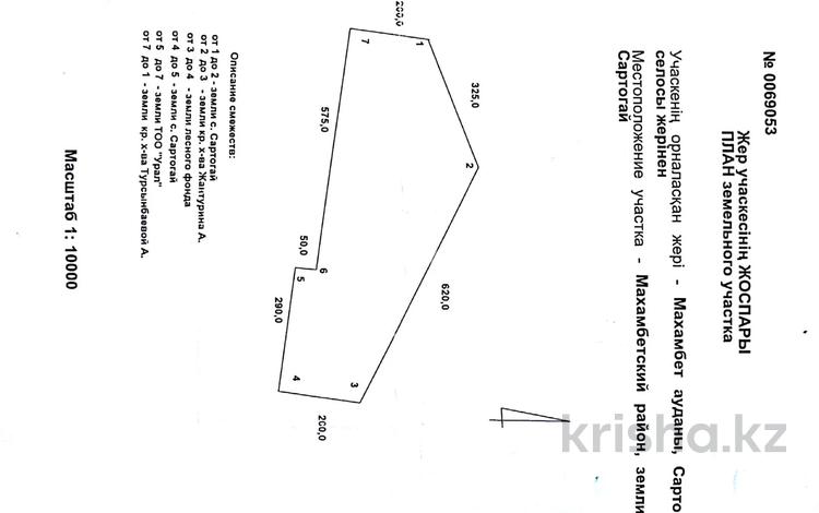 Участок · 20 га, Махамбет за 10 млн 〒 — фото 2