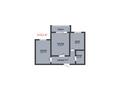 2-бөлмелі пәтер · 53.5 м² · 8/9 қабат, Герасимова 2, бағасы: 24.3 млн ₸ в Костанае — фото 2