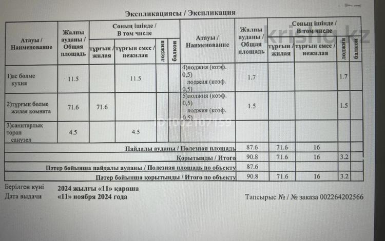 1-комнатная квартира · 90.8 м² · 7/9 этаж, Есенберлина 46 за 33.5 млн 〒 в Усть-Каменогорске — фото 2