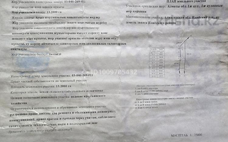 Участок · 13 га, Отеген батыр за 40 млн 〒 — фото 2